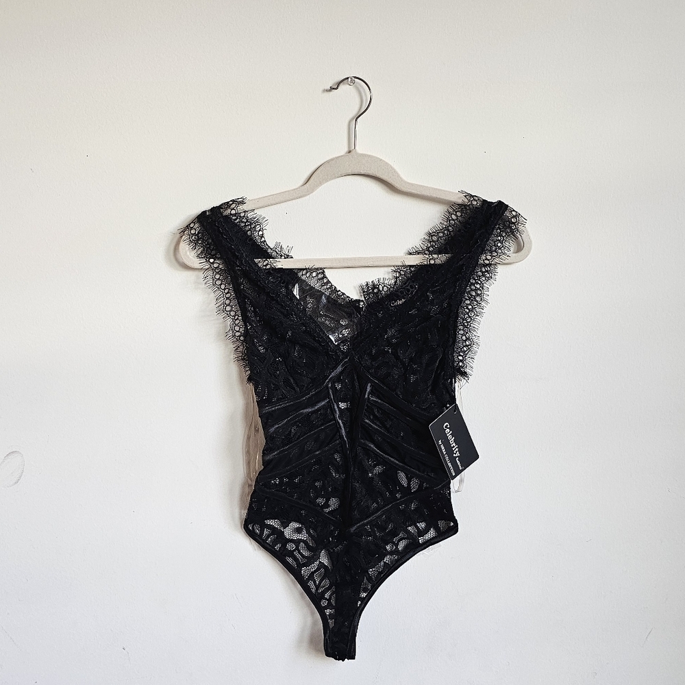 Celebrity Fashion Corset Teddy Thong Lingerie Size Small NWT